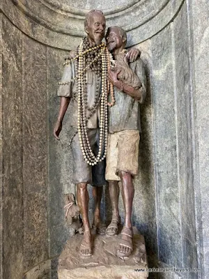 two figures with beads at San Francisco Columbarium in San Francisco, California