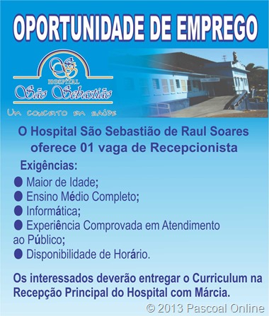 EMPREGO HOSPITAL