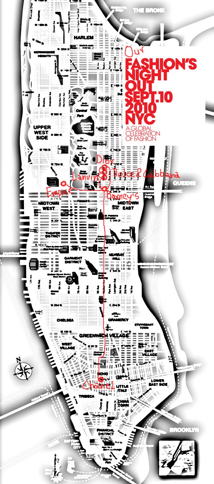 Manhattan Tourist Map