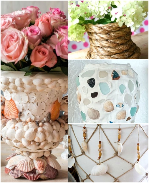 How to Makeover Vases Coastal Style