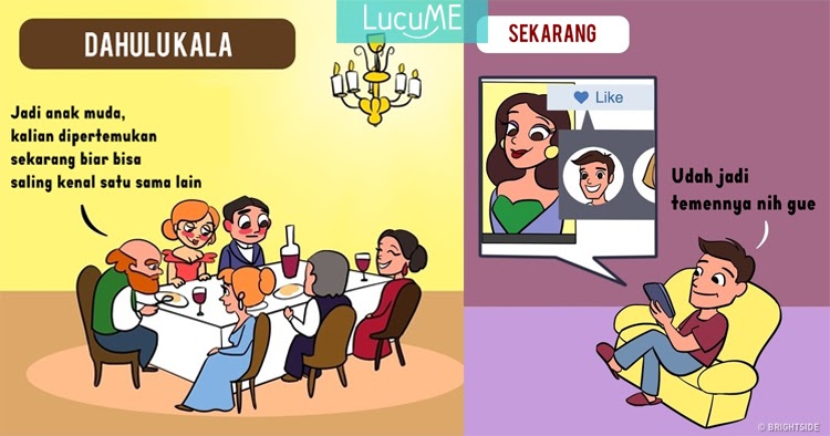 11 Meme Ilustrasi Dulu  VS Sekarang  Ini Buktikan Gaya  