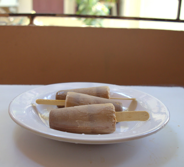 choc peanut butter popsicle