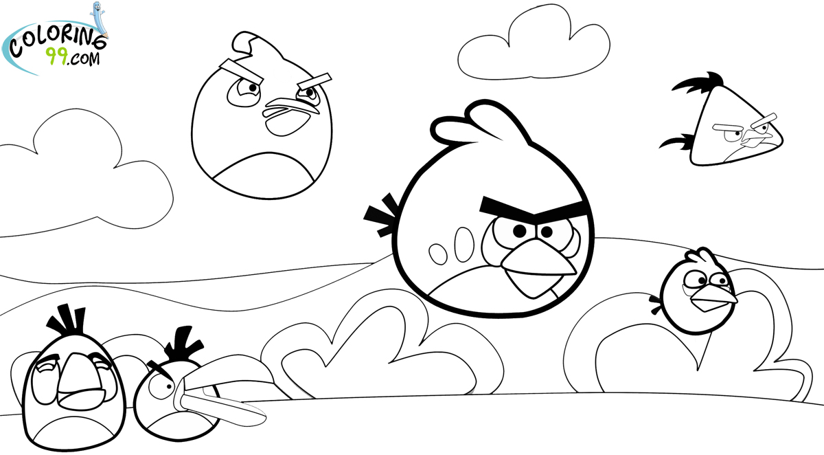 Angry Bird Color Pages