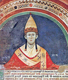 Pope Innocent III in fanon