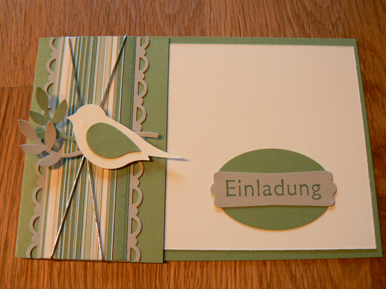 Kreatives aus Papier: Einladung zum 70. Geburtstag