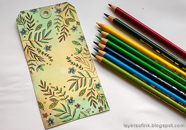 Layers of ink - Flowers In Colored Pencil Tutorial by Anna-Karin Evaldsson.