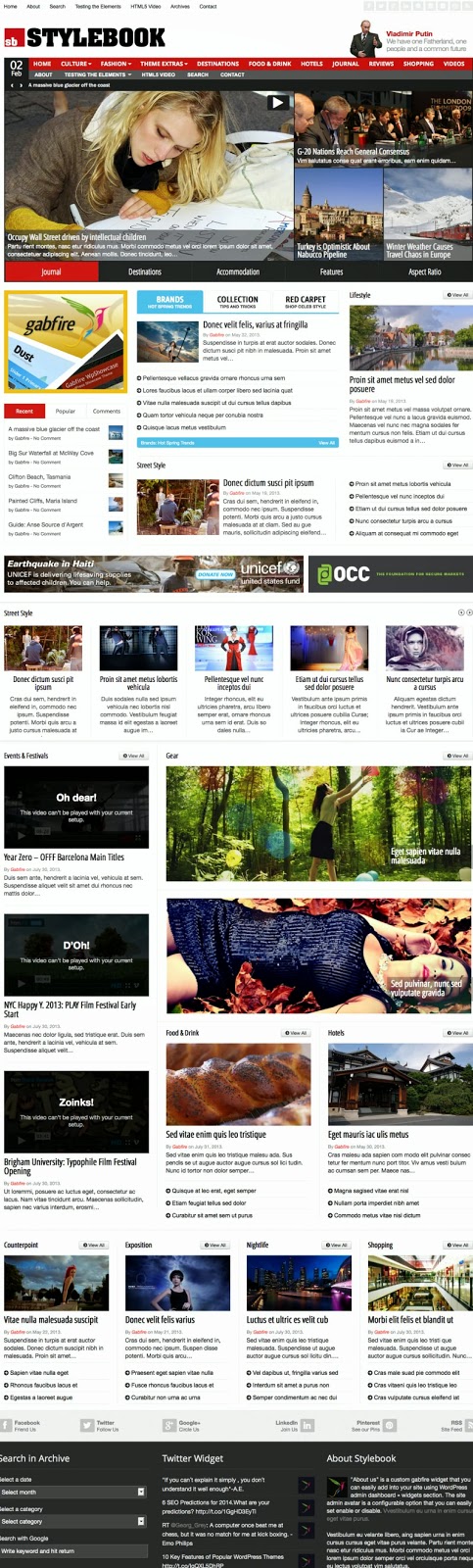 theme WordPress Stylebook theme WordPress Stylebook