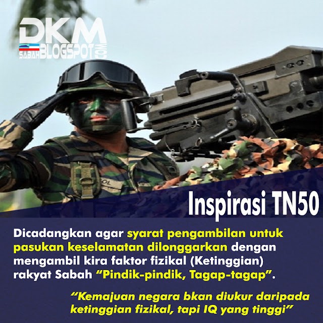 INSPIRASI TN50: CADANGAN PENGAMBILAN PASUKAN BERUNIFORM DILONGGARKAN - ADA BENARNYA