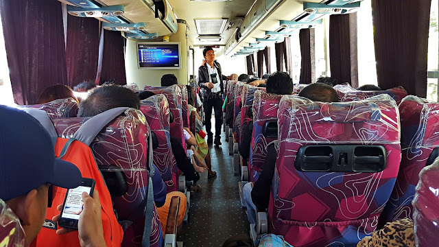 On board an Airconditioned Rural Tours bus from Malaybalay to Davao