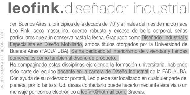 leo fink | diseño