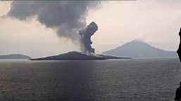 Gunung Anak Krakatau Kembali Erupsi, 6 Kali Letusan dengan Tinggi Kolom Letusan Mencapai 300-500 meter