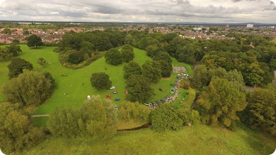 Aerial view of the event at the  Joey the Swan Recreation ground