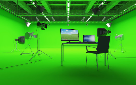 green screen corporate photography