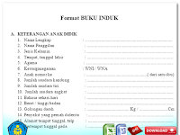 Download Buku Administrasi TK, KB, TPA, Paud, Gratis [Buku Induk Siswa]