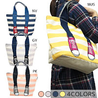 [Imported Genuine from Japan] mis zapatos Tote Bag Sneaker Border/ Ladies Handbag