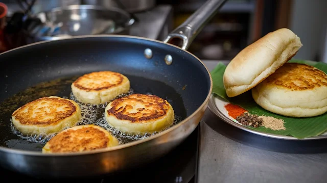Mumbai style Homemade Vada pav Recipe