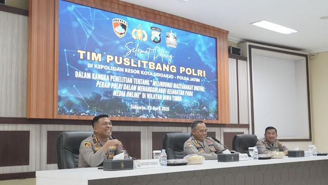 Puslitbang Polri Teliti Kejahatan Digital di Sidoarjo