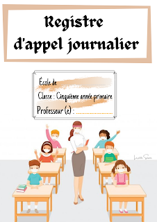 Registre d'appel journalier au cycle primaire :