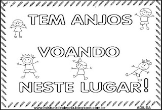 Enfeite sala com anjinhos