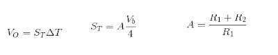 Or another formula that can be used to determine the output voltage: