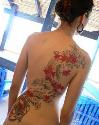 back tattoo art girl images