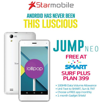 Starmobile Jump NEO at Surf Plus Plan 399!