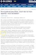 HORTO GRAFIA. E não é que o jornal O GLOBOredação de Gustavo Goulart .