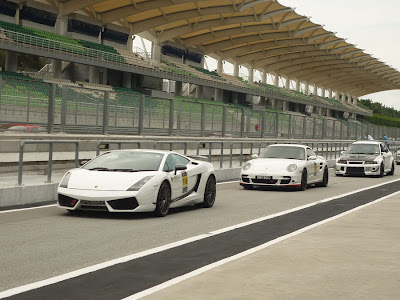 Lamborghini Gallardo Superleggera, Porsche 911 Turbo modified Lancer Evolution VI