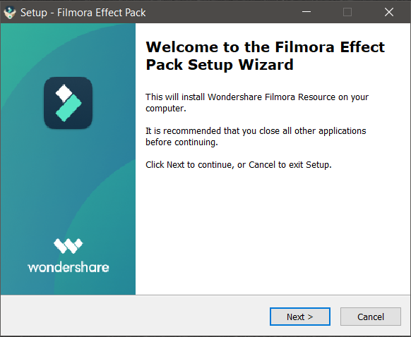 Filmora X Default Effect Pack