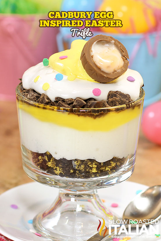Cadbury Egg Inspired Easter Trifle Video