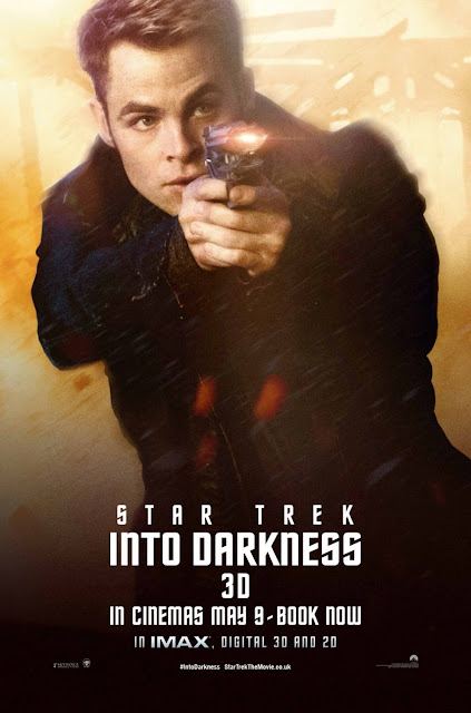 Star Trek Into Darkness Character Portrait Theatrical One Sheet Movie Poster Set - Chris Pine as James T. Kirk