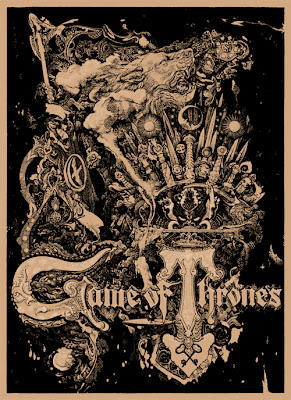 San Diego Comic-Con 2012 Exclusive Game of Thrones Screen Print Series by Vania Zouravliov