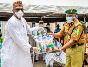 Kwara State Governor, Mallam AbdulRahman AbdulRazaq attended flag off ceremony of Ilorin Emirate palliatives distribution to 10,000 Beneficiaries