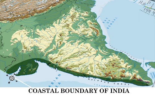 coastal boundary of india