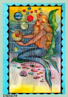 art deco mermaid fabric blocks by vintagemermaidsfabricblocks.com