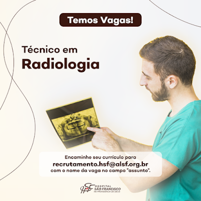 Vaga de Técnico em Radiologia Rio de Janeiro/RJ