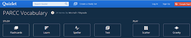 https://quizlet.com/29643239/academic-vocabulary-for-parcc-flash-cards/