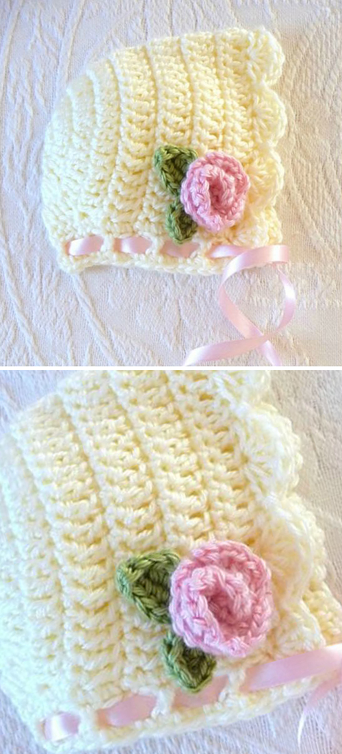 Scalloped Bonnet - Free Pattern