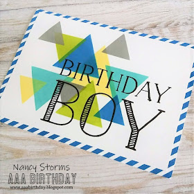 AAA Birthday Challenge - For the boys