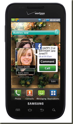 Samsung Fascinate Choose Bing 