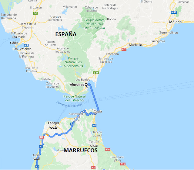 llegar a Marruecos en coche desde España