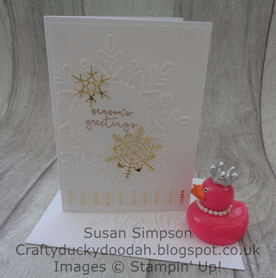 Stampin' Up! UK Independent  Demonstrator Susan Simpson, Craftyduckydoodah!, Cheers to the Year, October 2017 Coffee & Cards Project, Supplies available 24/7 from my online store, 