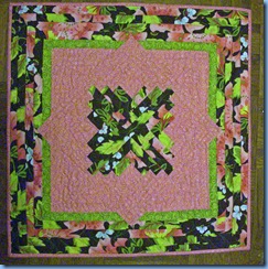 Floral Log Cabin