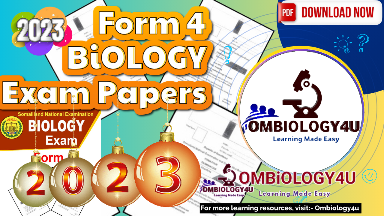 Form 4 Biology Exam Papers