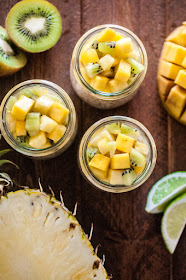 Toasted Coconut Tapioca Pudding with Tropical Fruit (AIP, Paleo, Vegan)