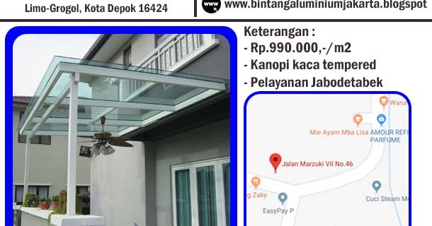  Harga  Kanopi Kaca  Per  Meter  Di  Jakarta Timur 0821 1231 6373