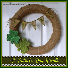 Lucky, St Patricks Day, St. Patty's Day, St Pattys Day, shamrock, luck of the Irish, burlap wreath, March 17th