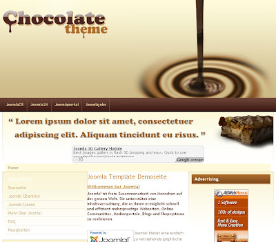 Chocolate - шаблон для Joomla 1.5