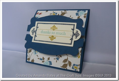 Amanda Bates, The Craft Spa, Pop N Cuts die, Comfort Cafe, Double Z Fold Card