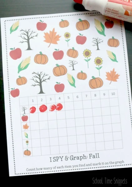 free fall i spy printable